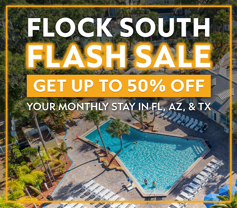 Enjoy up to 50% off your monthly stay in Arizona, Texas, or Florida. Hurry, offers only available until August 14th!